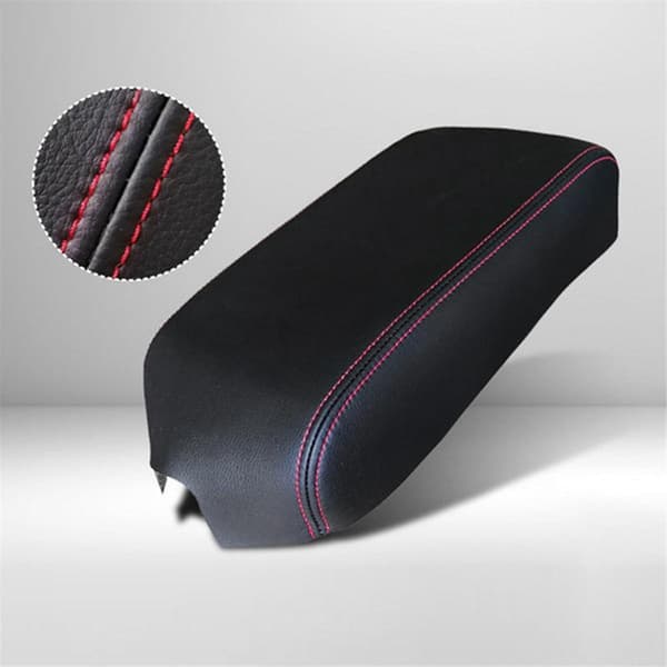 Til 2012 -2017 Bil Mikrofiber Læder Konsol Armlæn Panel Cover Beskyttende Trim Grå