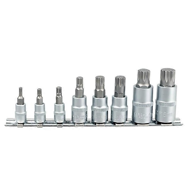 Hylsnyckelsats 4-16 mm Multitand XZN-hylsnyckelsats 8 delar M4 - M16, specialhylsa