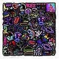 Pakke med klistremerker - Neon Multicolour