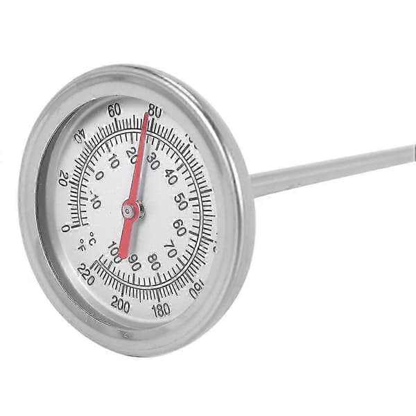 Kompostjordstermometer med Lång Skaft - Snabb Respons Rostfritt Stål 20 Tum - Mätprob - Fahrenheit