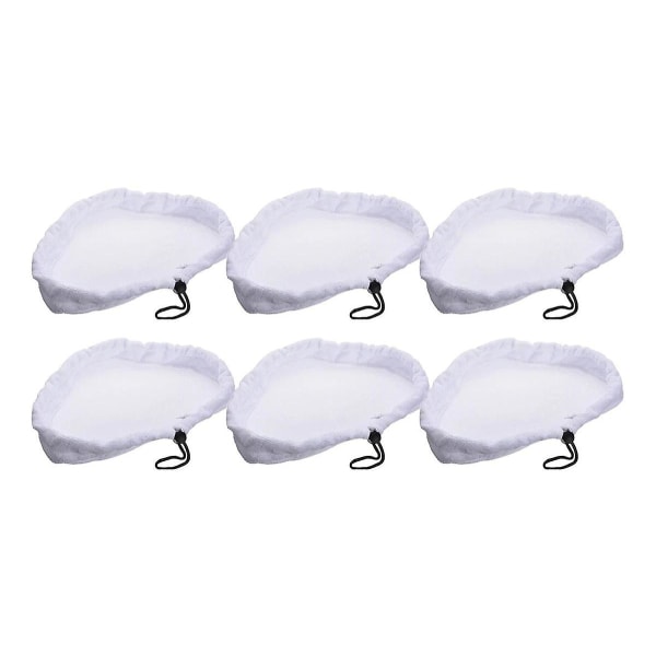 Ångmoppdyna Ångmoppdyna, Ångmoppduköverdrag Mikrofiber Mopp Ersättningsdyna (vit) (6-pack)