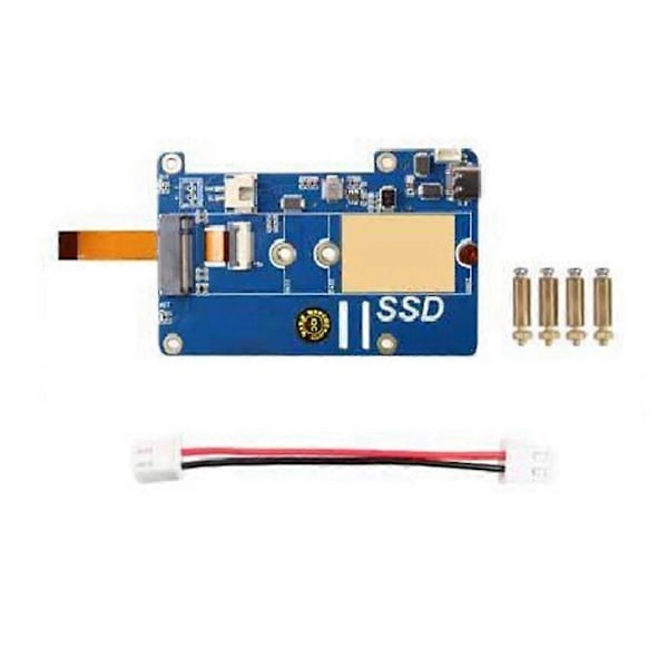 MPS2280P PCIE M.2 NVME SSD -laajennuslevy 5:lle, tukee 2280/2242/2230 SSD:tä RPI 5:lle