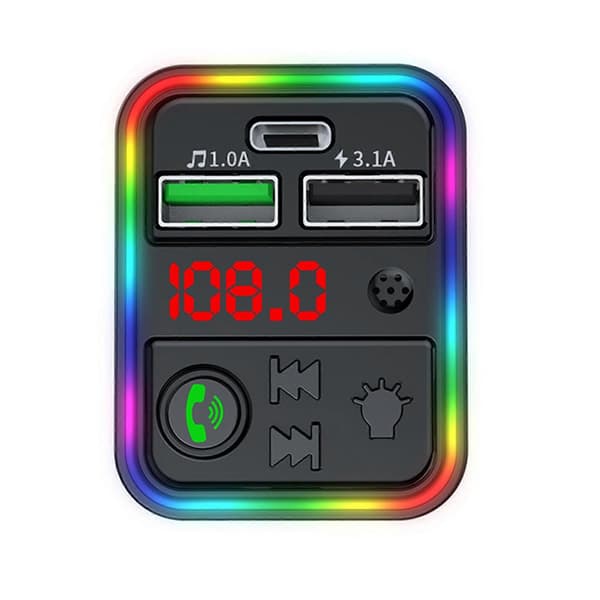 Bil Bluetooth-kompatibel Afspiller Power-Off Hukommelse Oplader MP3 Afspillere Egnet til 12V - 24V Biler