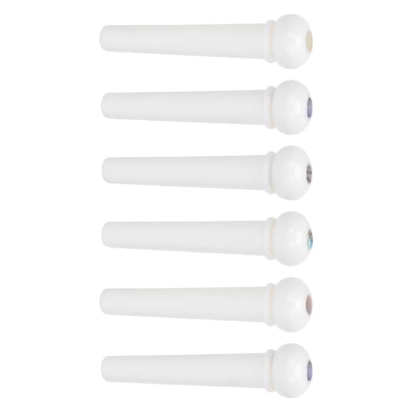 6 stk. Plastbro Pins Akustisk Gitar Plugger Erstatning Strengeinstrument Tilbehør