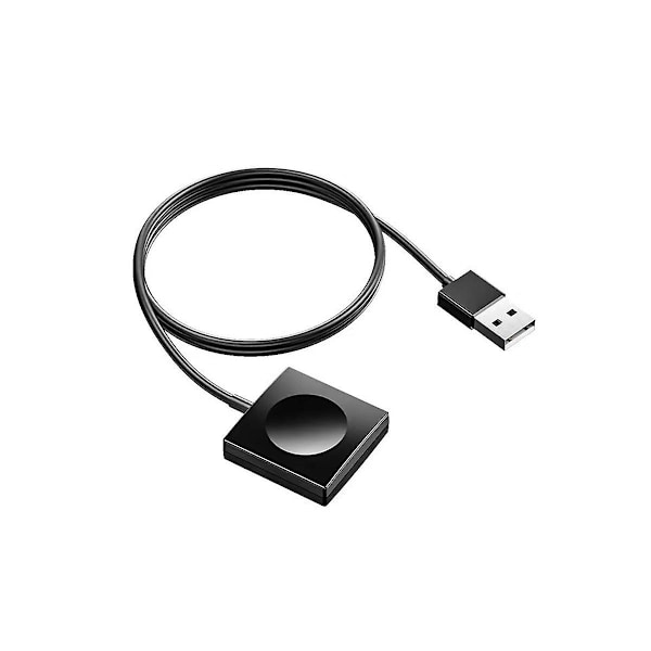 Magnetisk trådløs oplader til ur, 5W mini kompakt bærbar praktisk magnetisk ur trådløs oplader, sort