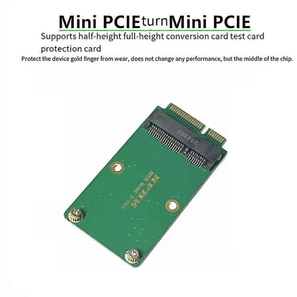 Mini PCIE -sovitintestisuojausmuunninkortti MSATA WIFI Kulutusta kestävä monitoiminen kätevä