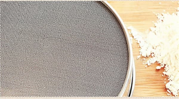 60 mesh ultrafin sigte i rustfrit stål til mel 201 rustfrit stål pulversukkersigte 15 cm rissigte 1 stk - sølv