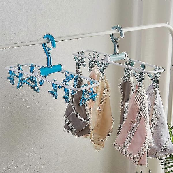 Hjemme Rack Sokker Undertøj H Foldbart Tøjstativ Med 12
