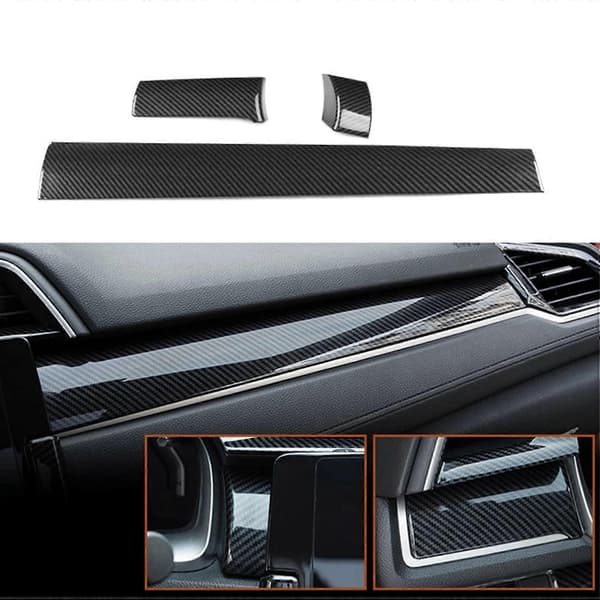 6 st Bil Centerkonsol Trim För Honda Civic 10:e Gen 2016-2020