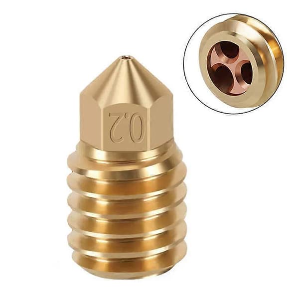 Dyse 0.6 0.8 1.0mm hærdet stål CHT kloning messing dyse opgraderet hotend stål til Bambu Lab X1/P1P til Bambu Lab 3D-printer