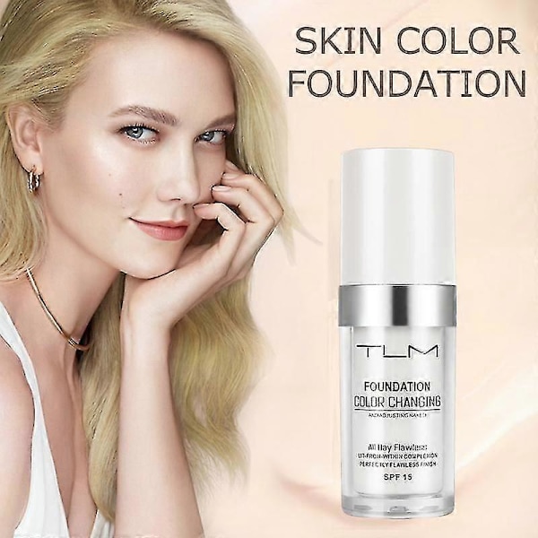 Tlm Felfri Färgskiftande Foundation Makeup Hudtonmatchande Concealer