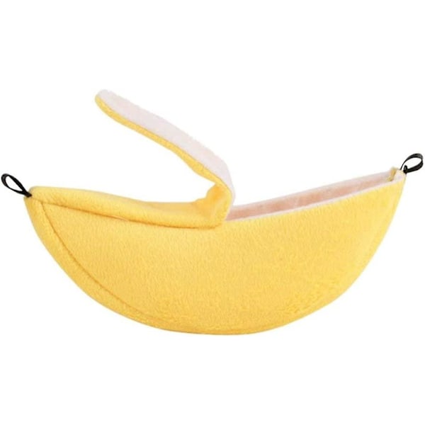 Banan Hamster Säng Hus Hängmatta Litet Djur Varm Säng Hus Bur Bo Hamstertillbehör För Sockerglidare Hamster Liten Fågel Husdjur (banan)