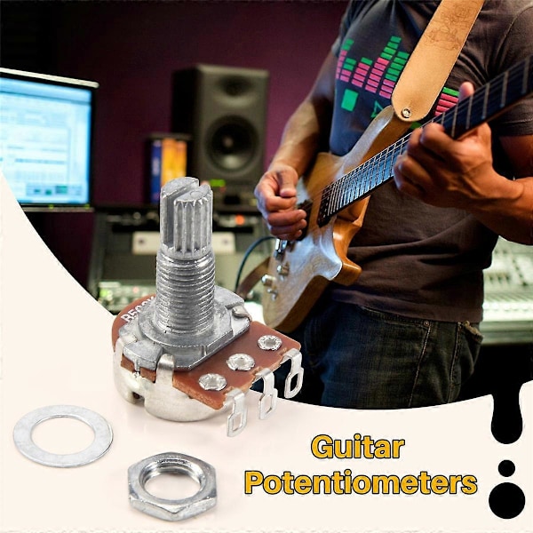 Gitarr Små Storlekskruvar B500K Potentiometrar För Gitarr Basdelar (Paket Om 10)