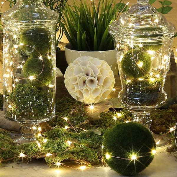 Flaskelys Fairy String Korkformet LED Bryllup Juledekorasjon 2M LED Warm white
