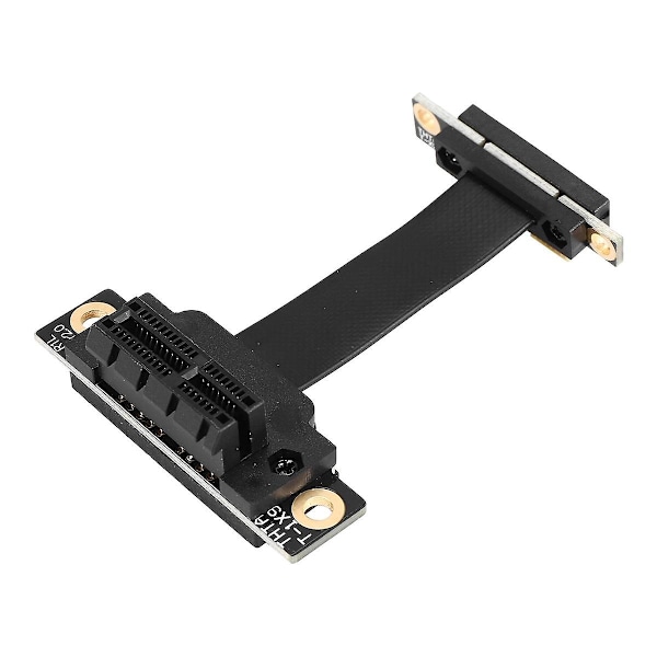 PCIE X1 Nouseuttajakaapeli Kaksois 90 Asteen Oikea Kulma PCIe 3.0 x1 - x1 Jatkokaapeli 8Gbps PCI Express 1x Nouseuttajakortti - 5CM