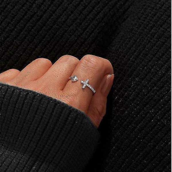 Til min datter - Jeg tror på dig Ring Alloy Ring Justerbare åbne ringe til fine smykker