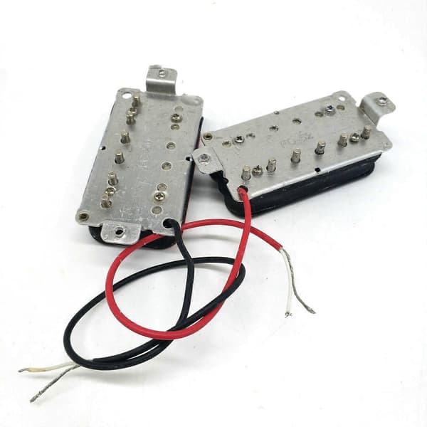 Elektrisk Gitarr Pickup Dubbel Spole Humbucker Pickup Bro & Hals Pickup Set Gitarrdelar Svart+Röd