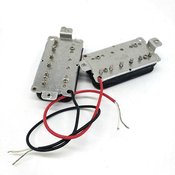 Sähkökitaran Mikrofoni Kaksikelainen Humbucker Mikrofoni Sillalle & Kaulaan Mikrofonisarja Kitaran Osia Musta+Punainen