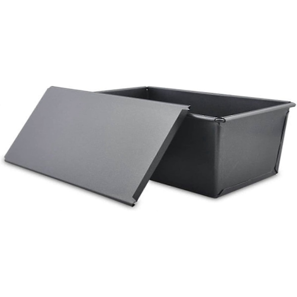Limpform med lock/bakform för kaka, toast, bröd/non-stick toastlåda med lock, 30,5 x 10 x 7,6 cm Hk