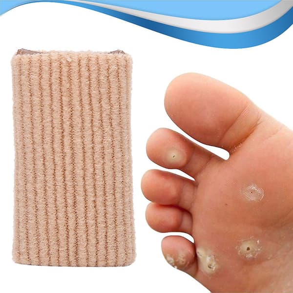 10 stk. Elastisk Tåbeskytter Smertelindring Ligtorne Forebygger Blød Finger Tå Wrap Beskytter