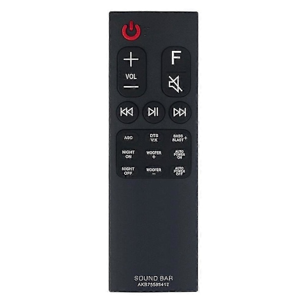 Akb75595412 Fjärrkontroll Ersatt För Lg Sound Bar Sk5 Sk5y Sl5y Sl6y Sn6y