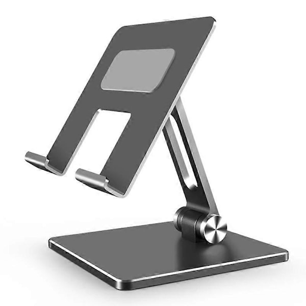 Tabletställ Multi Vinkeljustering Vikbart Stabilt Aluminiumlegering Tabletthållare för Hemmakontor Resor MT134 Grå YEMMA