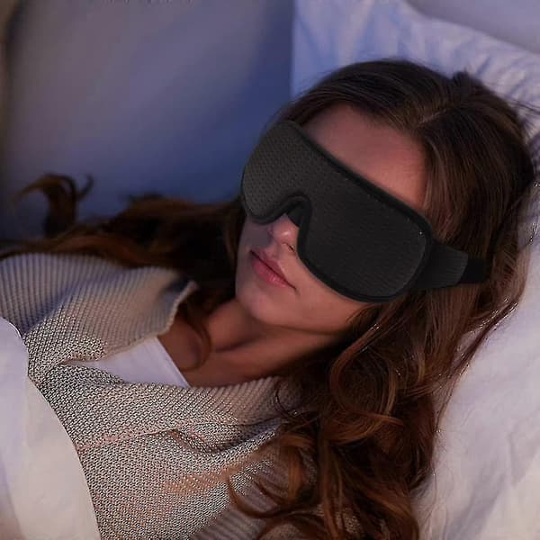 Sovmask 3D Konturerad Kupol Sovmask Ögonmask Ögonskugga