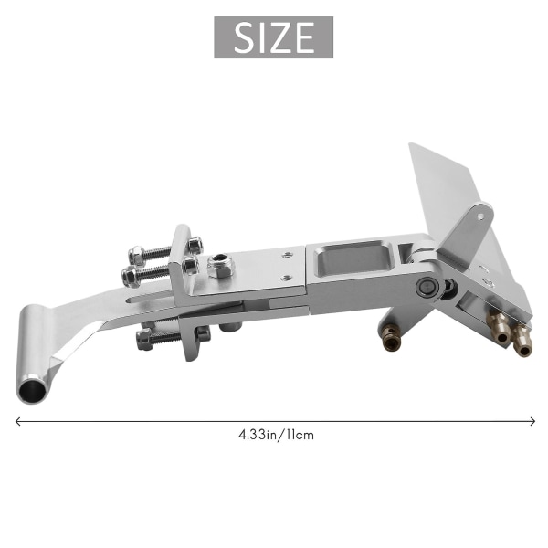 1 stk Vannabsorberende ror Aluminium sugeror med hale 4 mm akselbrakett for Cat Rc Jet Boa