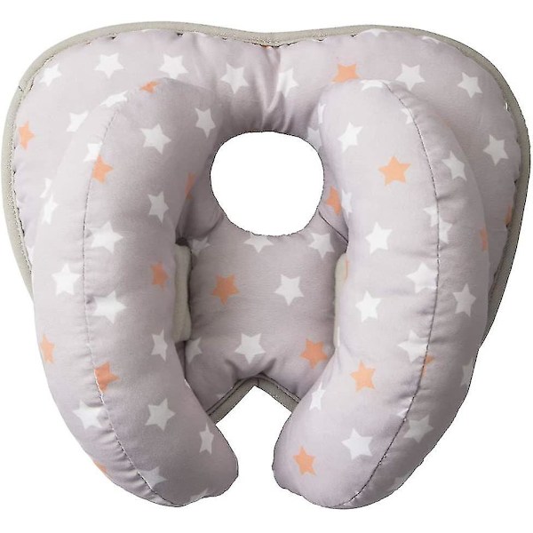 Banan Nackstödskudde för Barn - Resekudde för Barnvagnar (Orange, 24x25cm)