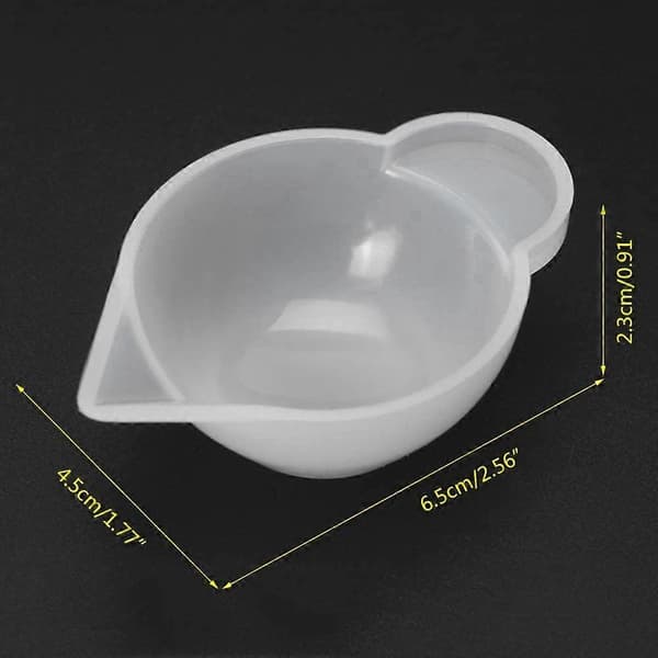 10 st Silikonform Kopp Dispenser, Mini Mätkopp, Moduleringsverktyg för Resin Hantverk