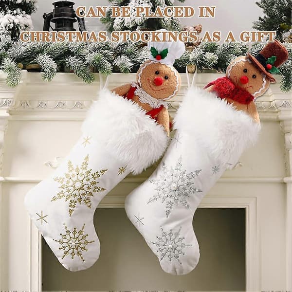 Plussj Gingerbread Dyr, Jule-Plussjdyr Gingerbread Gutter og Jenter, Gingerbread Mann Plussj Leke