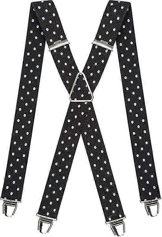 Herre seler brede ultra resistente elastiske & 4 ekstra stærke clips i X - justerbar størrelse op til 65 cm