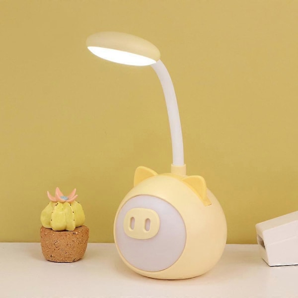 Unik Bordlampe LED Natlampe til Børn Studerende Læring Øjenbeskyttelse Lampe USB Genopladelig Hjem Soveværelse Studie Læsning Justerbar LED Lys til Børn