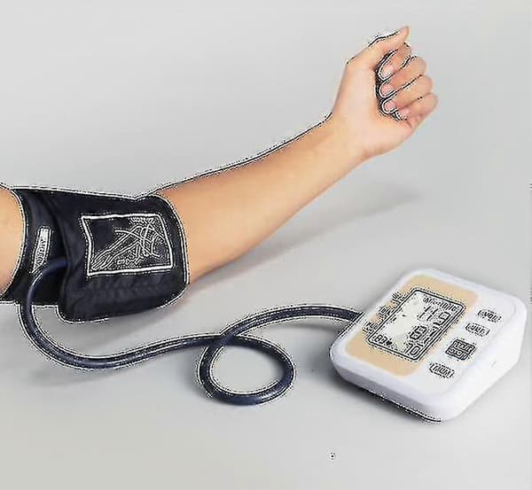 Automatisk blodtryksmåler til overarmen, intelligent blodtryksdetektor til hjemmet -: U