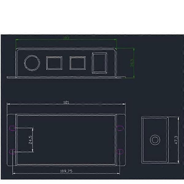 DC 0-10V Dimmer Switch Seriekopplingsbar Synkroniseringskontroller Vrid ON/Off för 0/1-10V Dimbar LED-drivrutin Ele