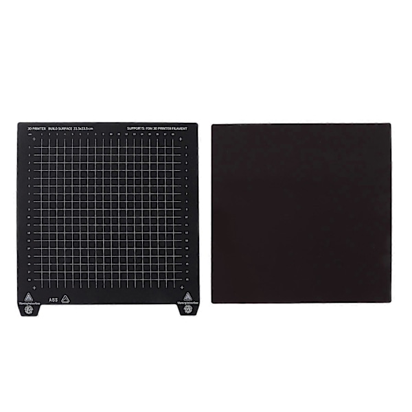 Fjederstål Byggeplade 2 Sidet PLA ABS Printbar Magnetisk Fleksibel 3D Print Fjederstål Plade 235 X 235mm