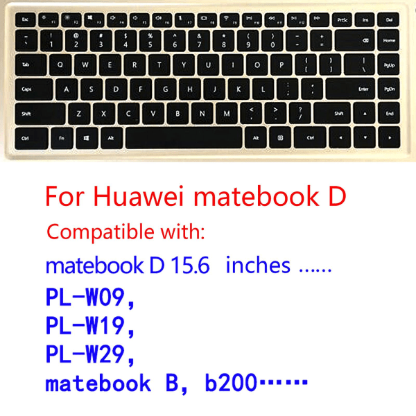 Ultra Thin Desktop PC Tpu Keyboard Cover Ihonsuoja Huaweimatebook D:lle