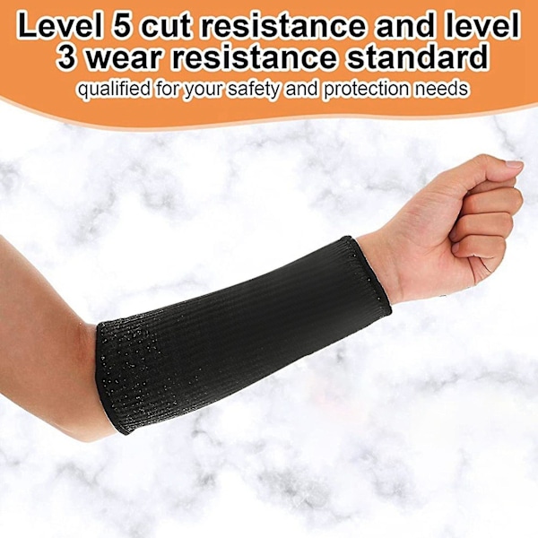 4 par kutt- og brennsikre ermer Arm Protection Sleeves Underarmsprotektorer for tynn hud og B-AH