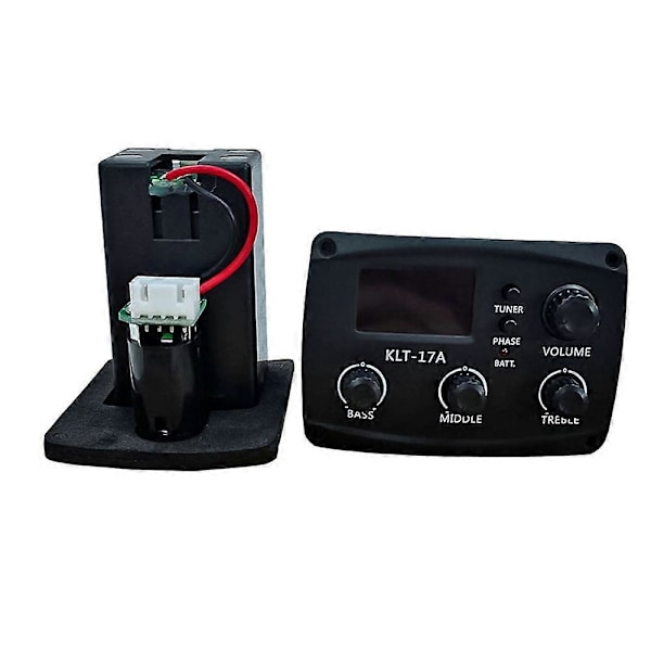 -17A Akustisk Guitar EQ Forforstærker med Digital Procedding Tuner 3 Bånds EQ Equalizer med Tuner Guitar