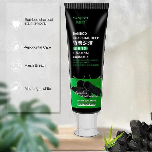 Aktivert Kull Bambuskull Tannkrem 100g