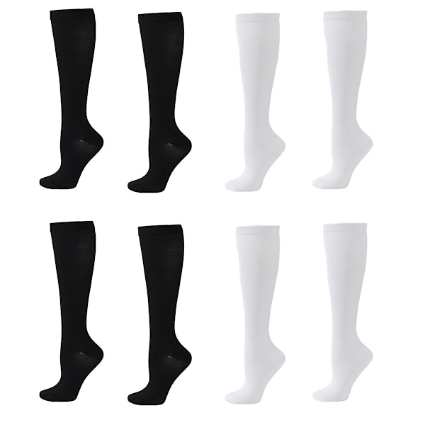 4 Pairs Women'S Knee Socks Soft Socks Stockings for Christmas Gifts Halloween Daily Wear