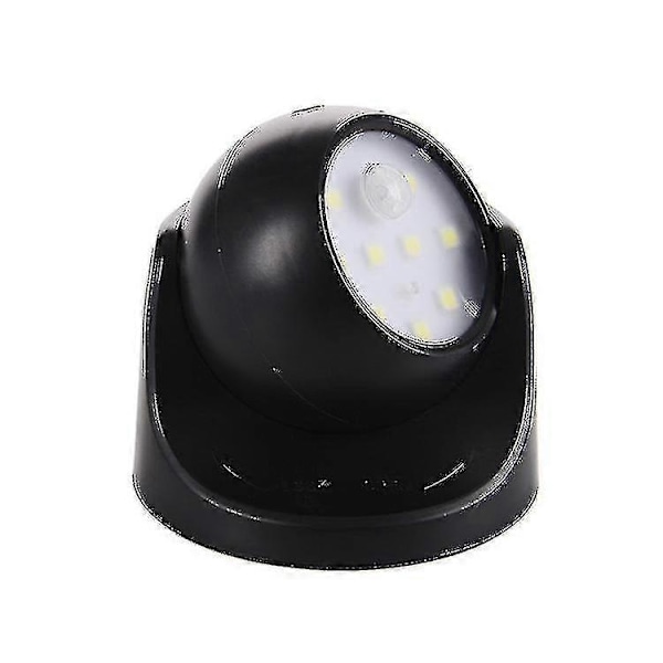 Ulkokäyttöön tarkoitettu seinävalaisin liiketunnistimella | 1000 lumenin LED | Akulla toimiva johdoton valaistus | 360 astetta kääntyvä ja kallistettava
