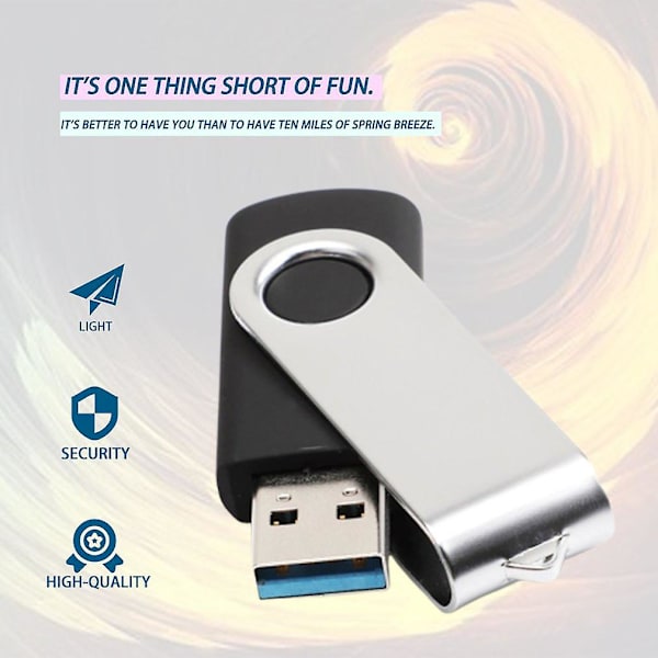 Portabel Odefinierad Pendrive Roterande Usb 3.0 Flashminne Minnestick Pen Drive 32g Datalagring Roterbar U-Disk För Dator