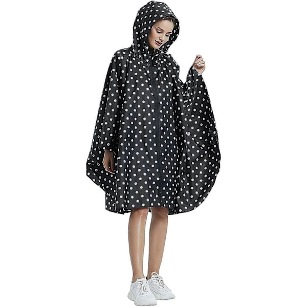 Mode-Hættetrøje Regnponcho Med Lomme Vandafvisende Regnjakke Lynlås Stil Til Mænd/kvinder Voksne