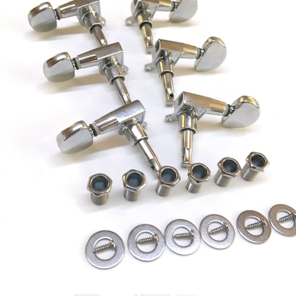 6 stk. Gitar Stemmemaskiner Knapper Gitarstreng Stemmeplugger Stemmemaskiner for Elektrisk eller Akustisk G
