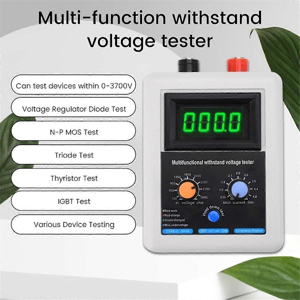 0V-3500V IGBT Spänningskapacitet Transistor Testare Diod MOS Triod LED Spänningskapacitet för MOV Testare Blå