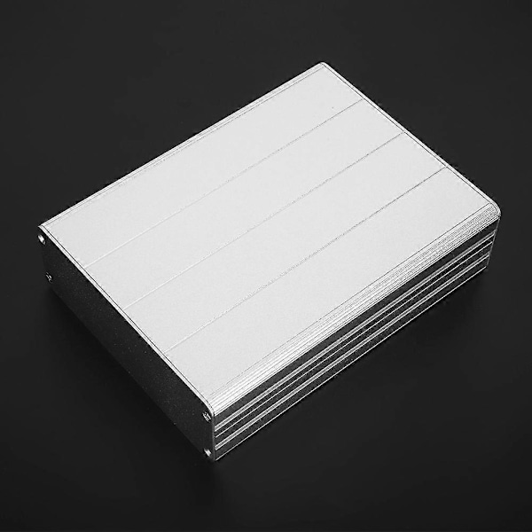 45x122x160mm Aluminium Legering Projektboks Printkort Skal Kabinet til Dekoder GPS Sølv YEMAA