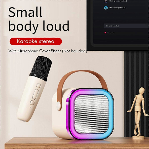 K12 Mikrofon Ljud Allt-I-Ett Trådlös Mikrofon Bluetooth Ljud Hem Universal Sång Familj KTV Mikrofon, A