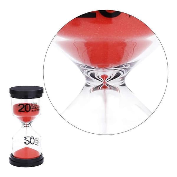 4 stk. Sandtimer 4 Farger Timeglass Sandtimer 3 Min/ 5 Min/ 10 Min/ 20 Min Timer for Barn Spill Klasserom