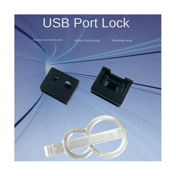 10 stk USB Støvstik Oplader Port Dæksel Hætte USB Sikkerhedslås Universal Støvtæt Protector PC Notebook Laptop